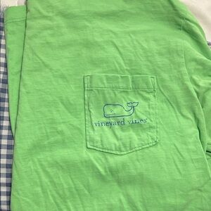 Vineyard Vines Lime Green Pocket T Size Small
